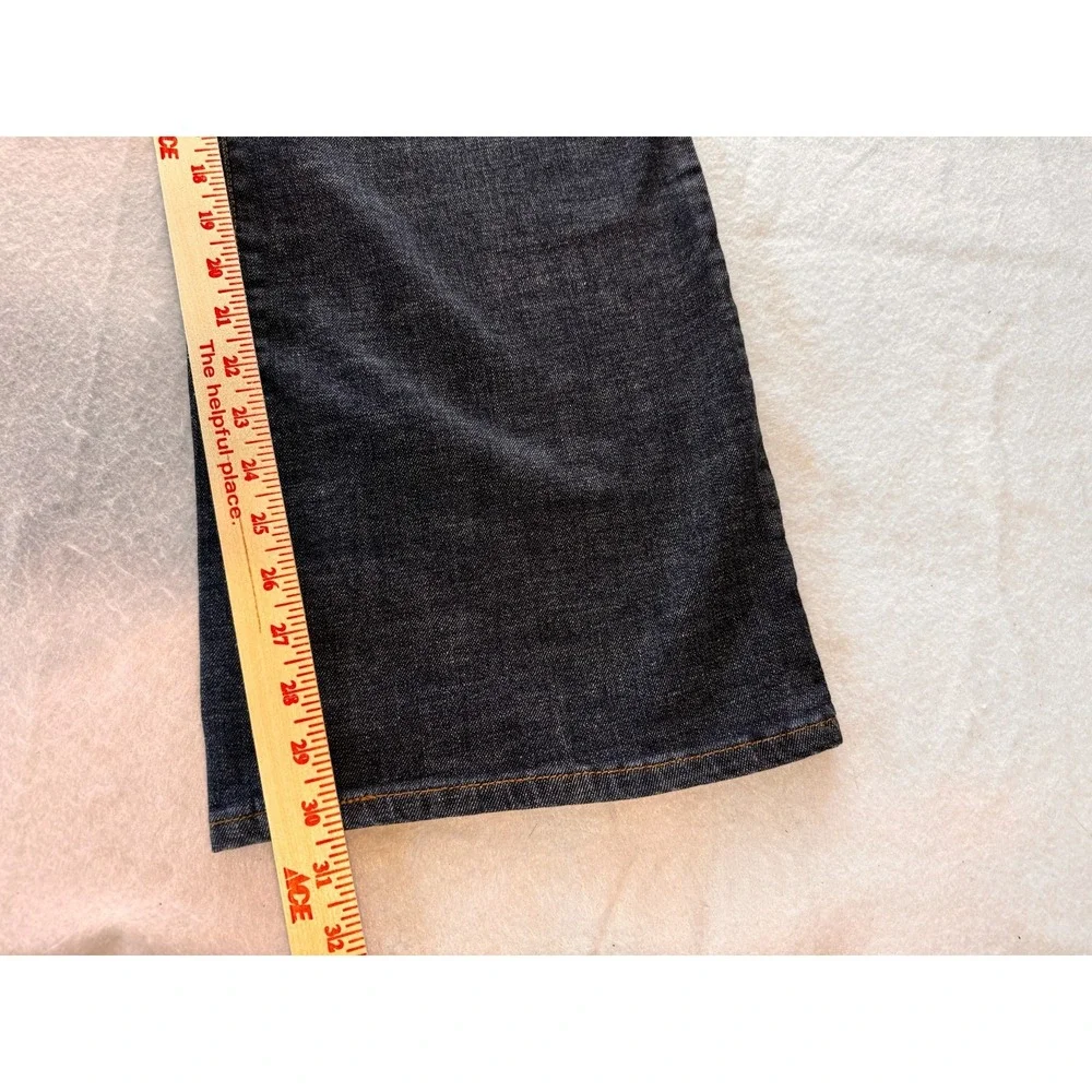 Levis Women 22 M Bootcut 580 Jeans Dark Wash Embellished Pocket detail 30 Inseam - Picture 4 of 12